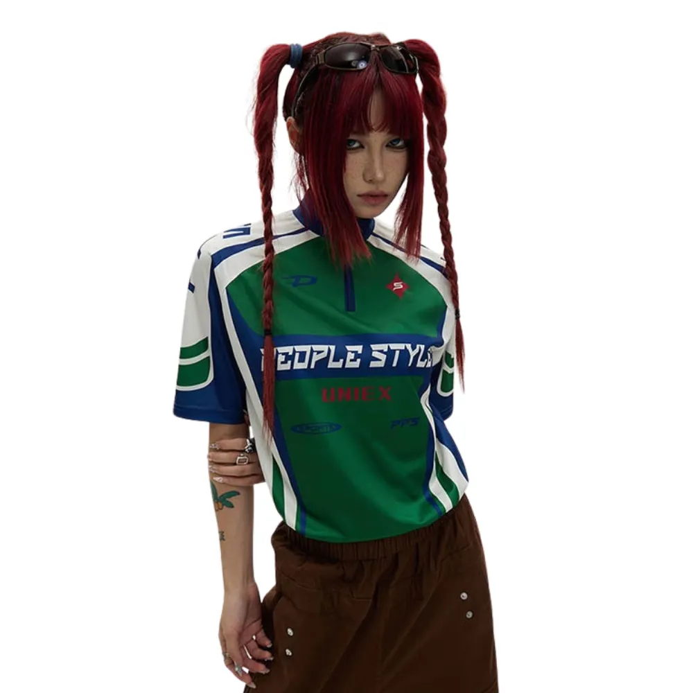 American Cycling Jersey Quick-Drying T-Shirt