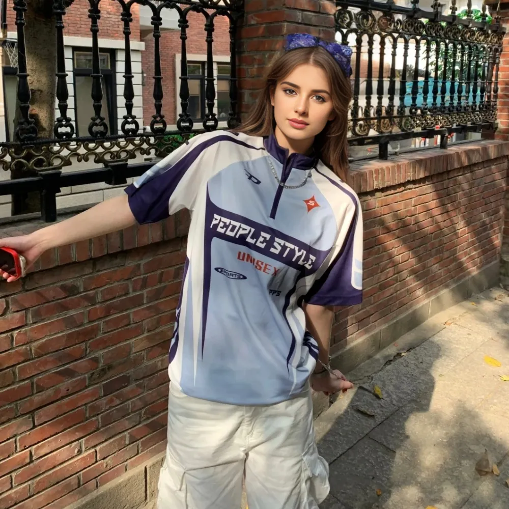 American Cycling Jersey Quick-Drying T-Shirt