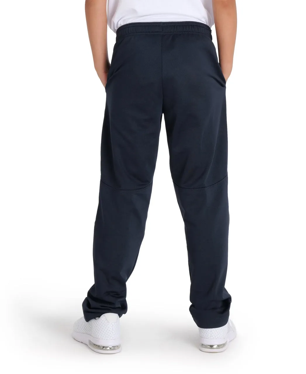 Arena Team Junior Solid Knit Poly Track Pants - Navy