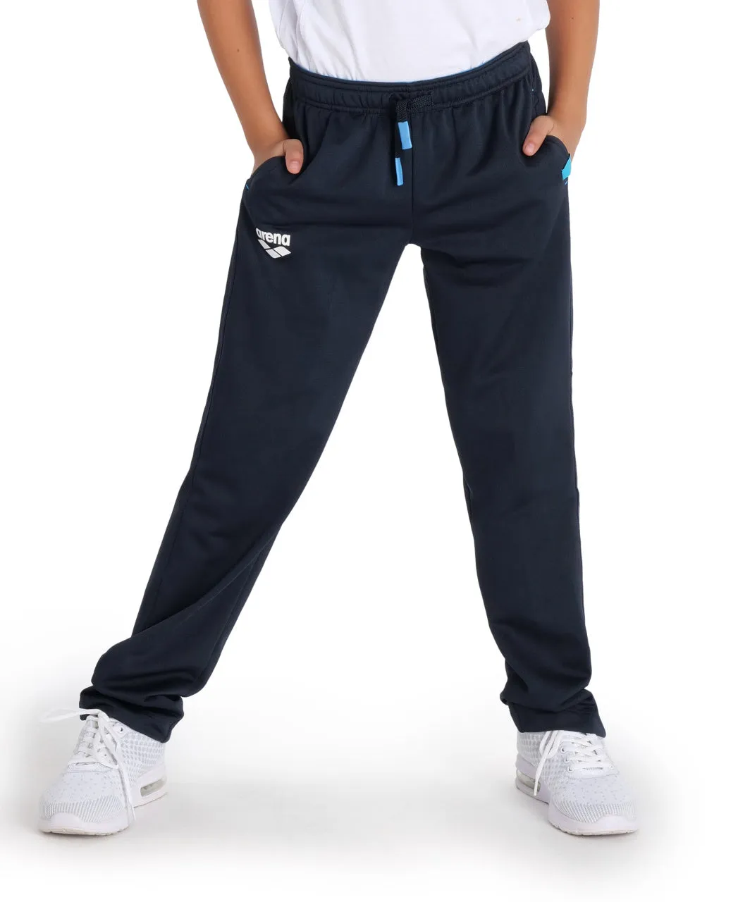 Arena Team Junior Solid Knit Poly Track Pants - Navy