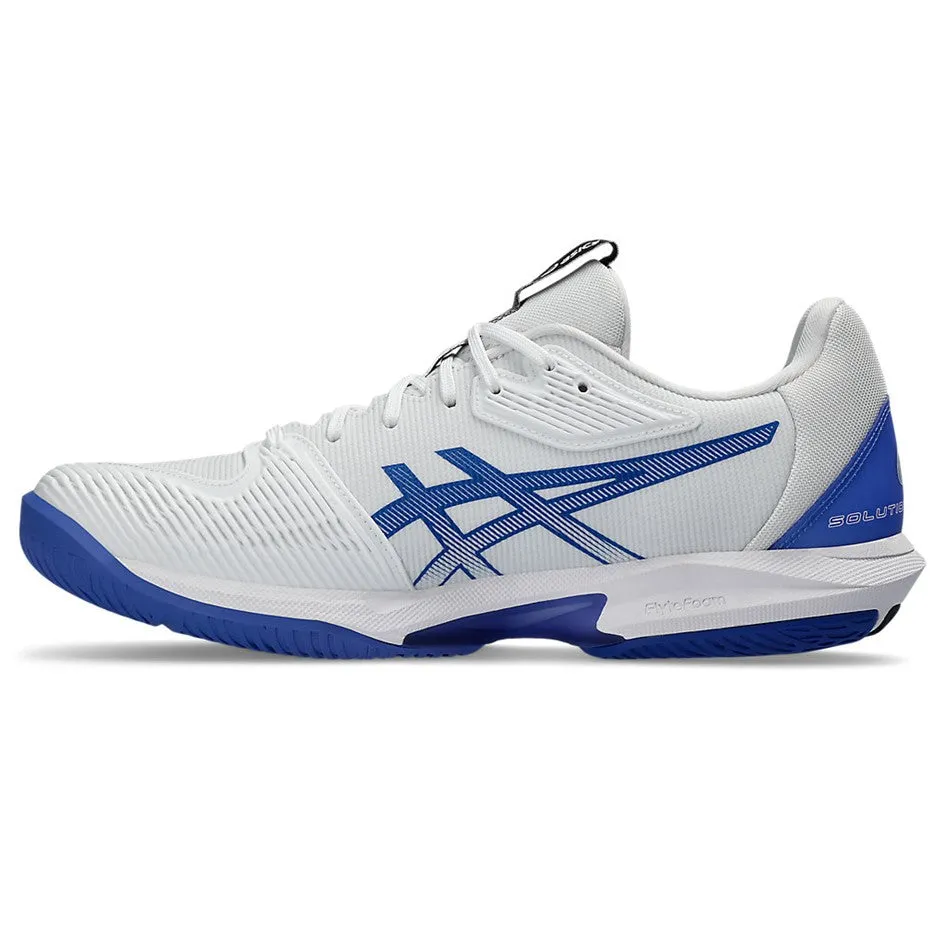Asics Solution Speed FF3 White & Tuna Blue Men's Tennis Shoes