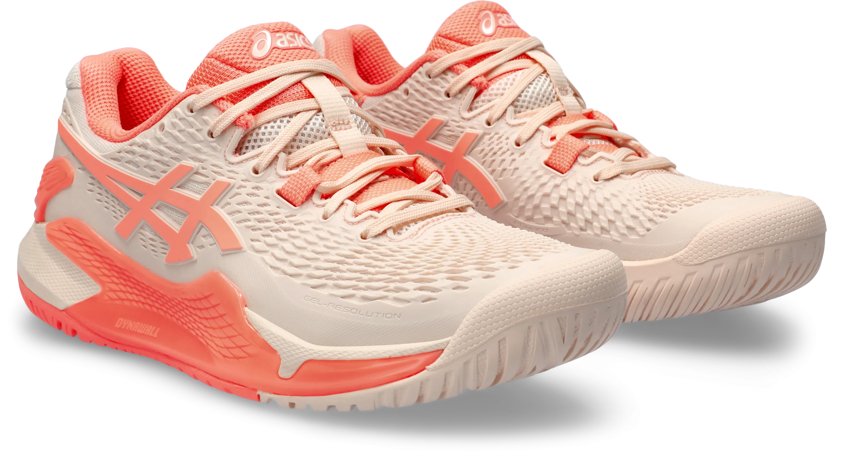 Asics Women's Gel-Resolution 9 (Pearl Pink/Sun Coral)