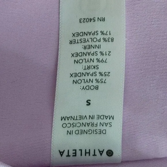 Athleta A-Game 14&quot; Perforated Skort Women's Size S Pink-Lavender
