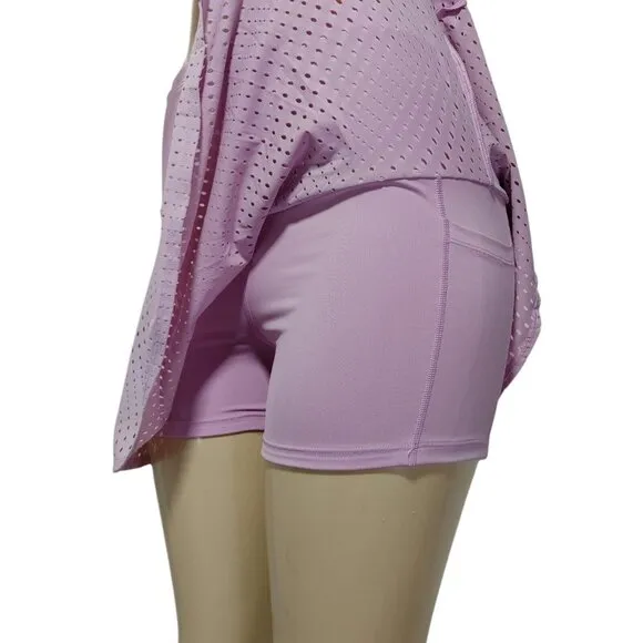 Athleta A-Game 14&quot; Perforated Skort Women's Size S Pink-Lavender