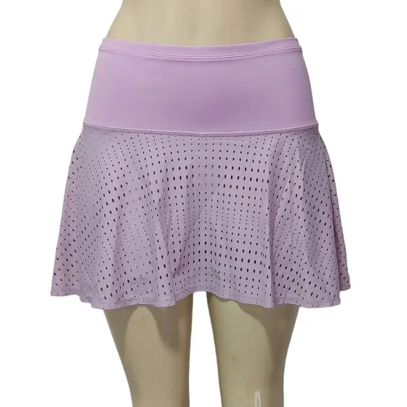 Athleta A-Game 14&quot; Perforated Skort Women's Size S Pink-Lavender