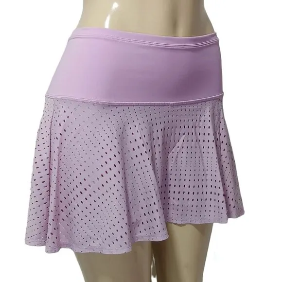 Athleta A-Game 14&quot; Perforated Skort Women's Size S Pink-Lavender