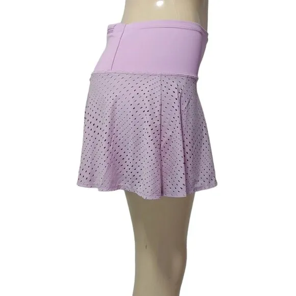 Athleta A-Game 14&quot; Perforated Skort Women's Size S Pink-Lavender