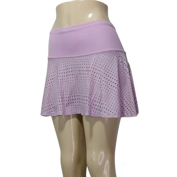 Athleta A-Game 14&quot; Perforated Skort Women's Size S Pink-Lavender