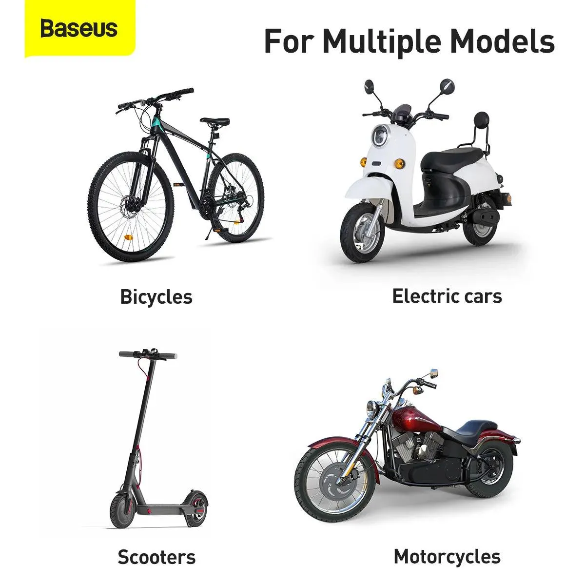 Baseus Quick To Take Cycling Holder (Applicable For Bicycle And Motorcycle) Black (SUQX-01)