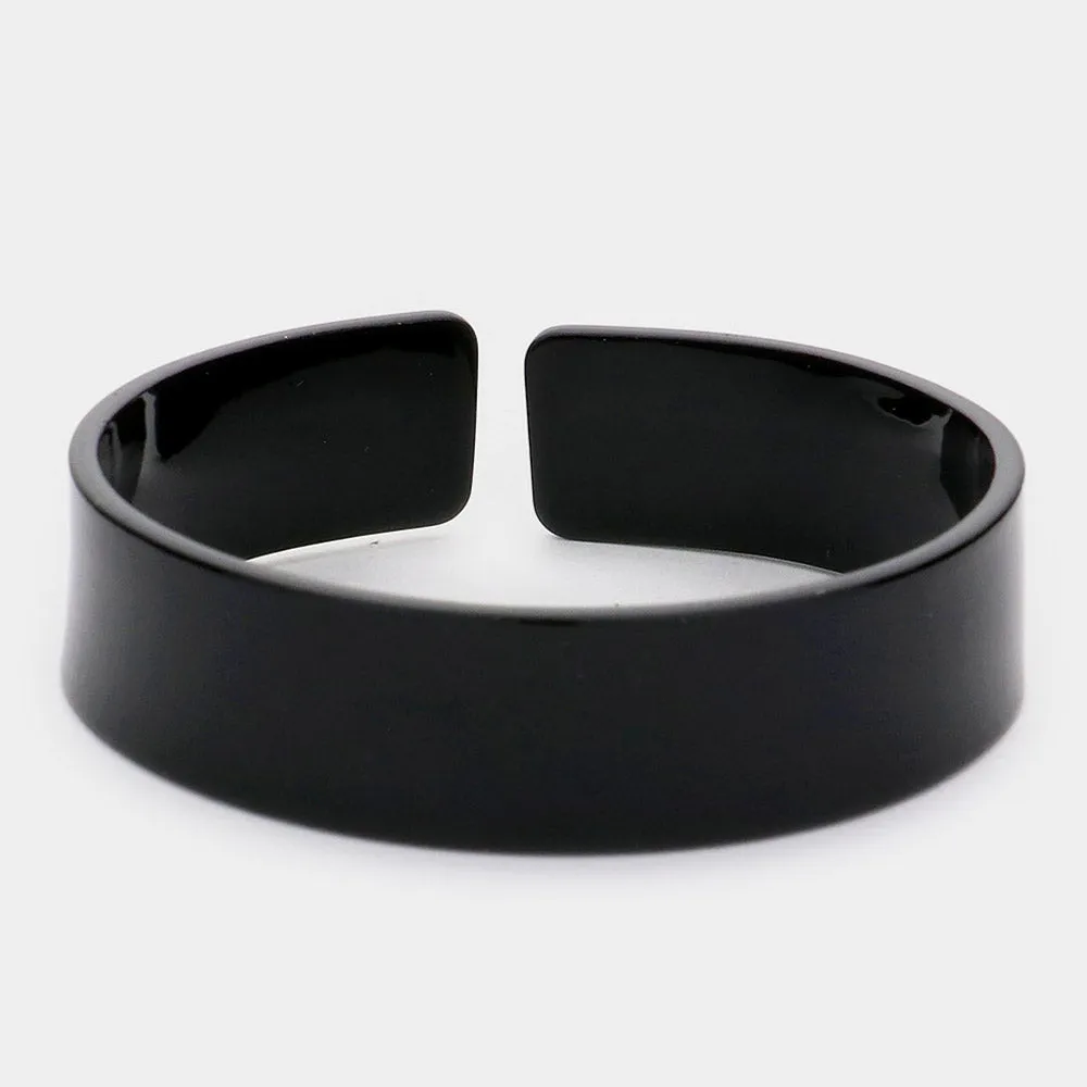 Black Adjustable Fun Fashion Bracelet | Outfit of Choice Jewelry | 561369