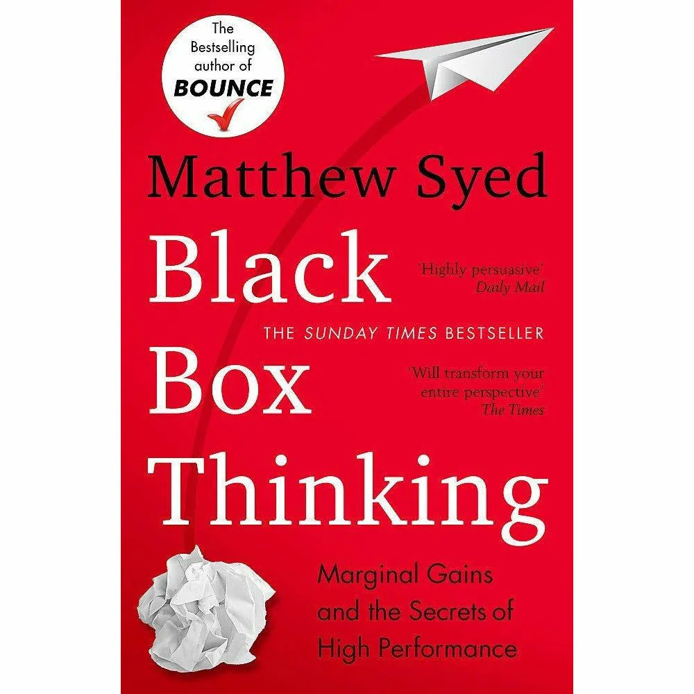 Black box thinking, bounce and the greatest 3 books collection set
