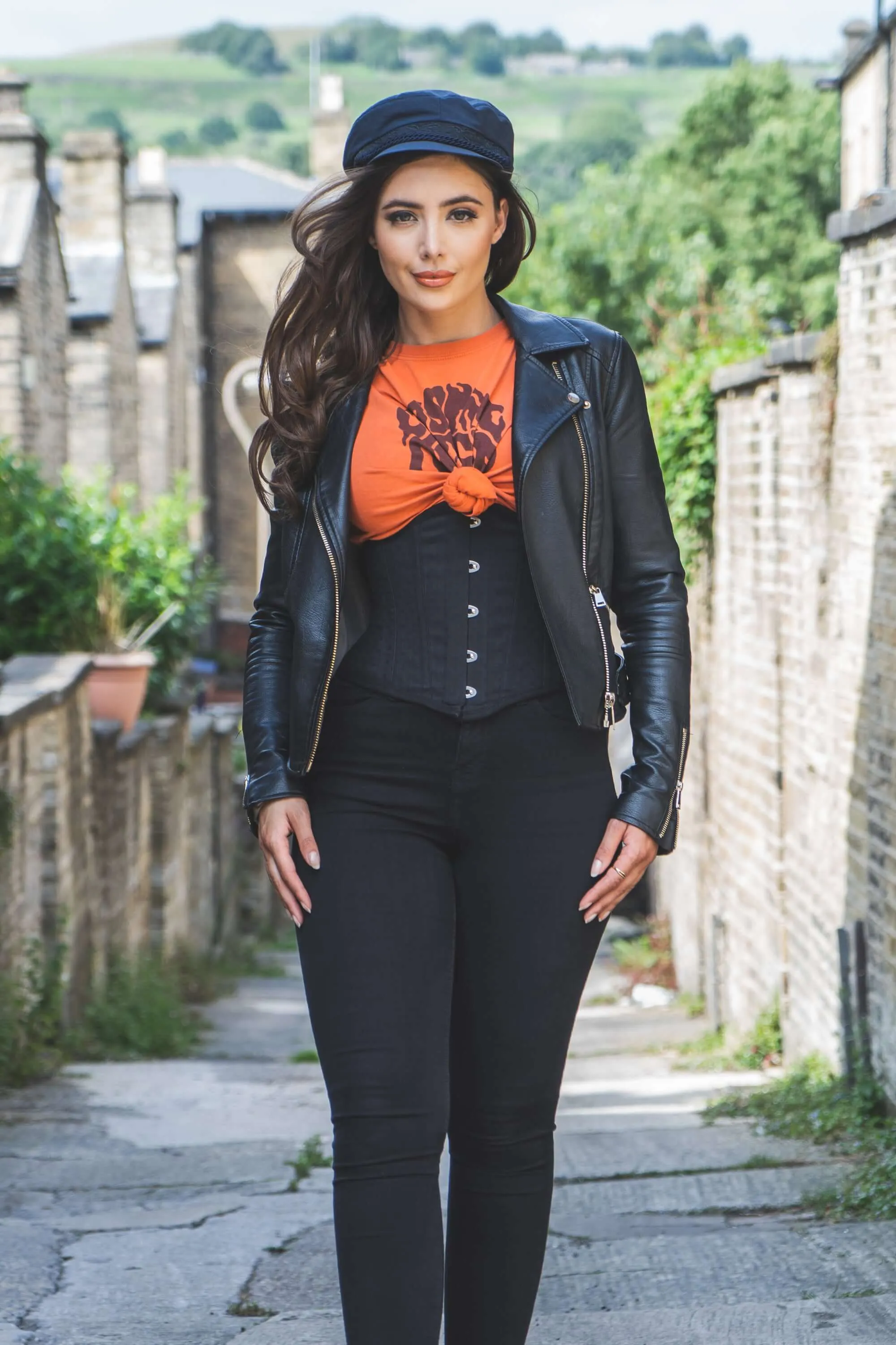 Black Cotton Expert Waist Training Waspie Corset