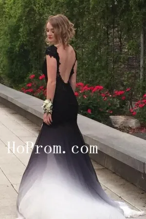 Black To White Prom Dresses,Long Prom Dress,Evening Dress