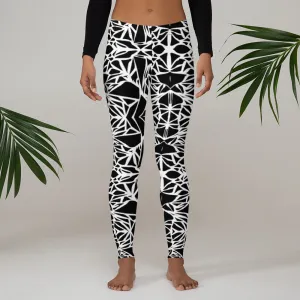 Black/ White Pattern Leggings