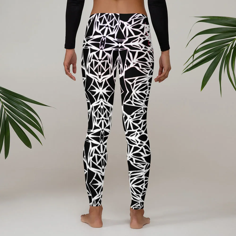 Black/ White Pattern Leggings