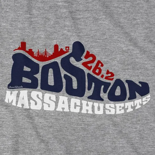 Boston Mass 26.2 Sneaker T-Shirt