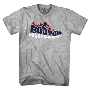 Boston Mass 26.2 Sneaker T-Shirt