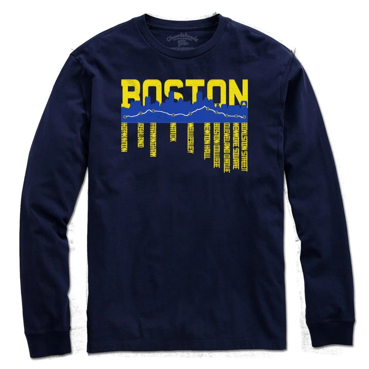 Boston Skyline Run Route T-Shirt