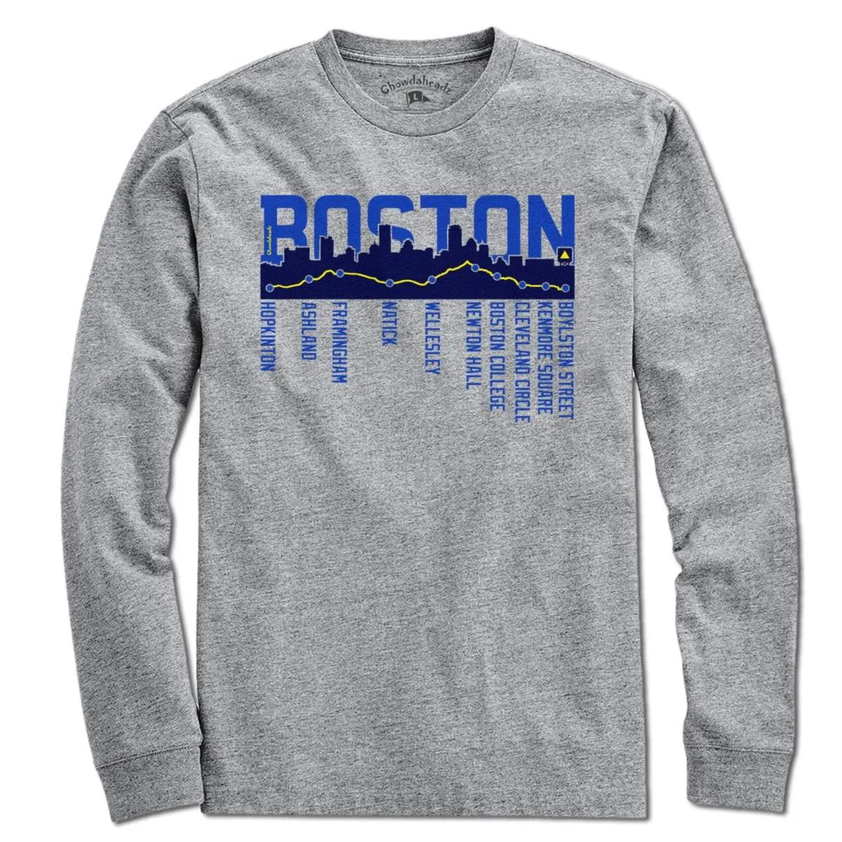 Boston Skyline Run Route T-Shirt