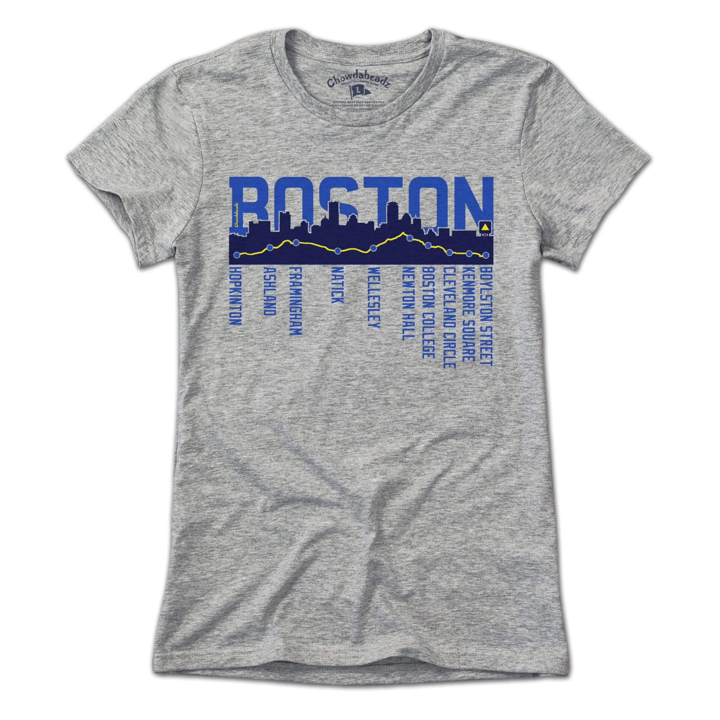Boston Skyline Run Route T-Shirt