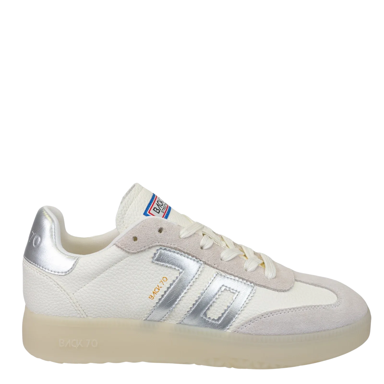 Boston Sneaker in Metallic Silver