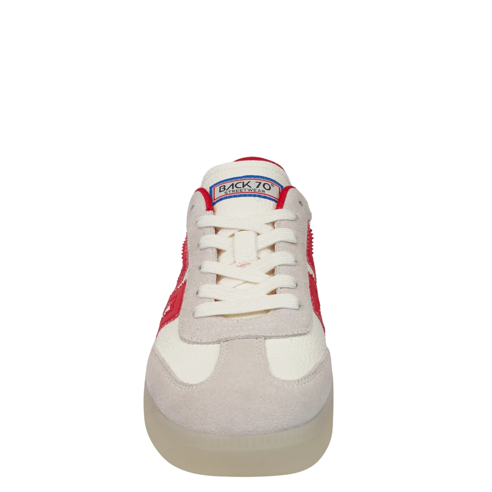Boston Sneaker in White Red