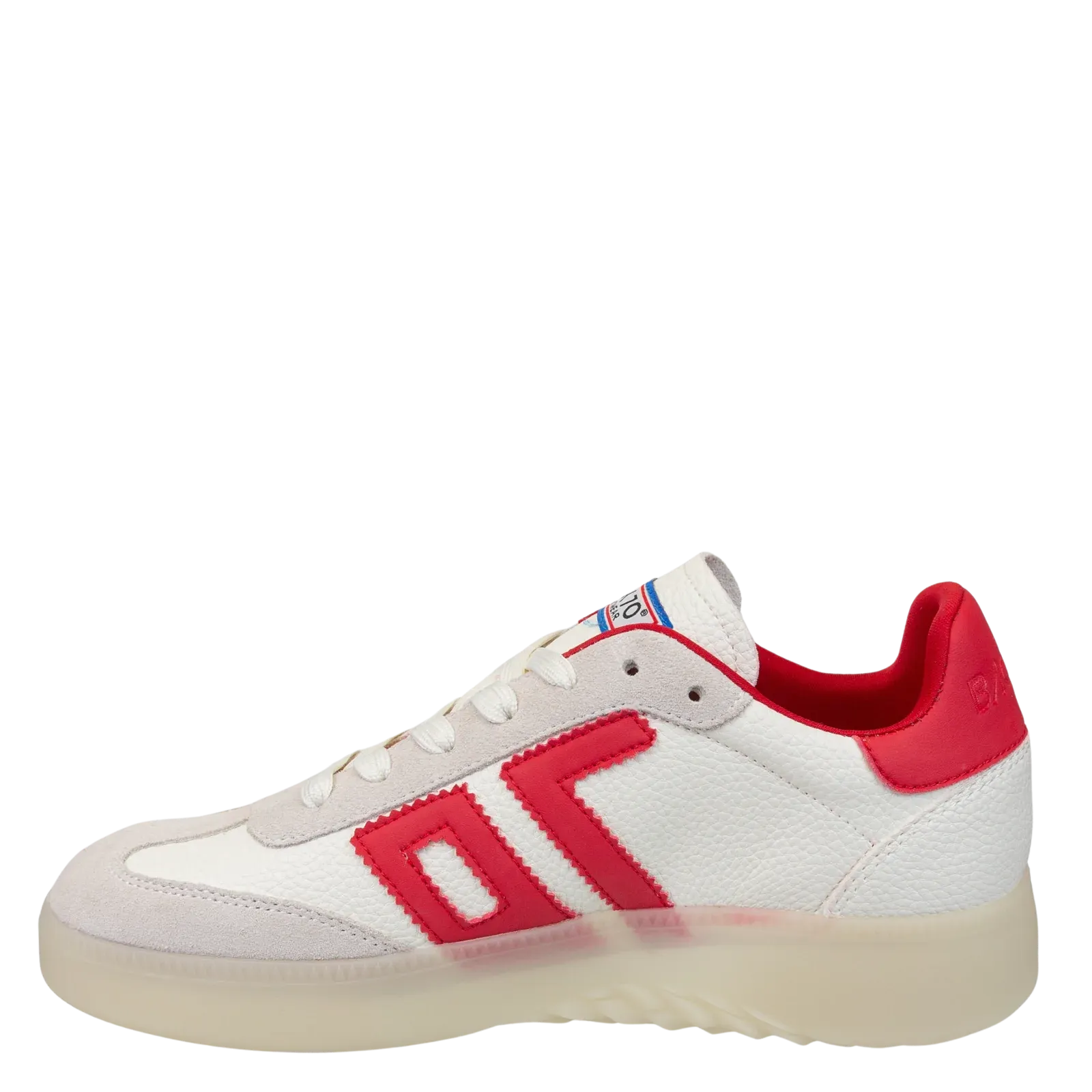 Boston Sneaker in White Red