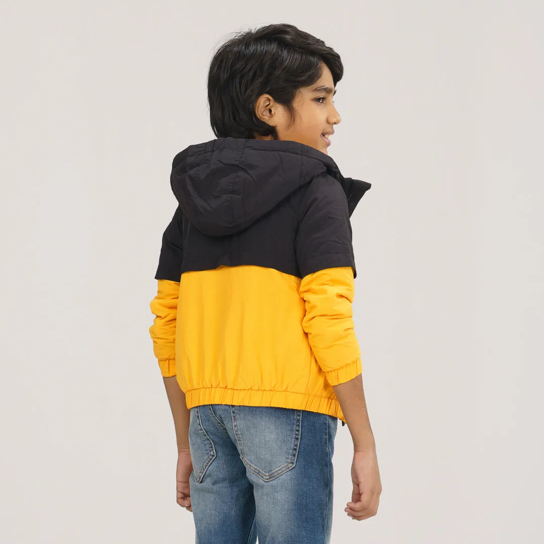 Boys Mustard Yellow Windbreaker