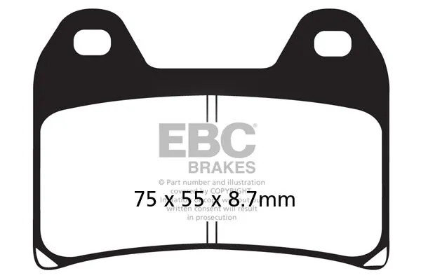 Brakes - FA244HH Fully Sintered - EBC (Front)