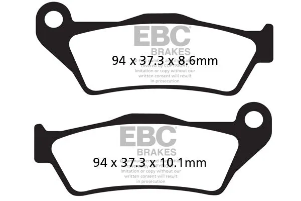 Brakes - FA363HH Fully Sintered (Rear) - EBC