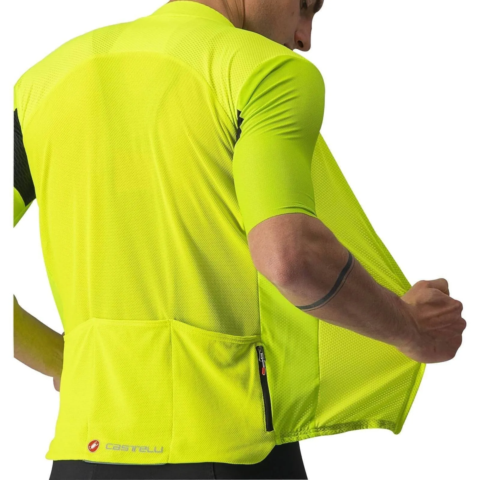 Castelli Endurance Elite Short Sleeve Mens Cycling Jersey - Yellow