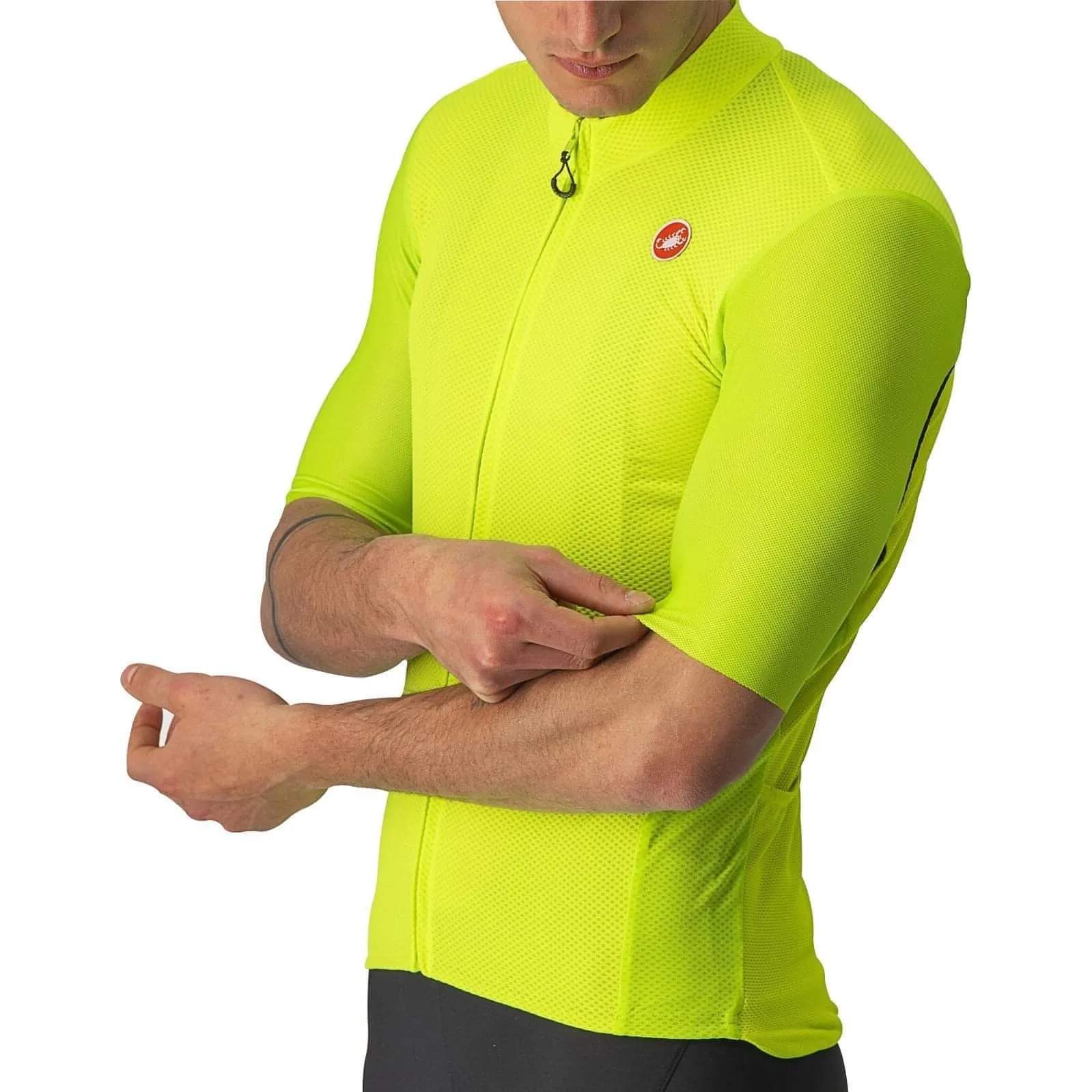 Castelli Endurance Elite Short Sleeve Mens Cycling Jersey - Yellow