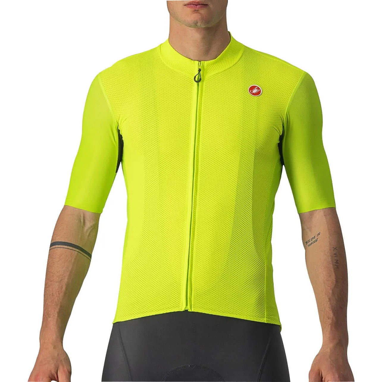 Castelli Endurance Elite Short Sleeve Mens Cycling Jersey - Yellow