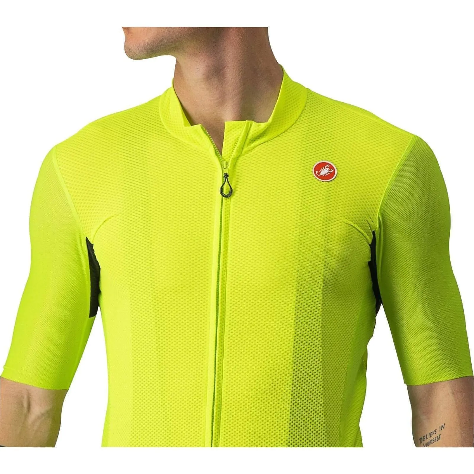 Castelli Endurance Elite Short Sleeve Mens Cycling Jersey - Yellow