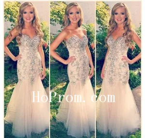 Champagne Prom Dresses,Sweetheart Prom Dress,Evening Dresses