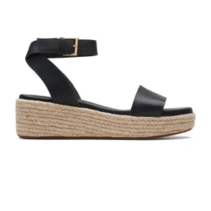 Clarks Kimmei Ivy - Sandals - Black Leather - 261709804 - D Width (Standard Fit)