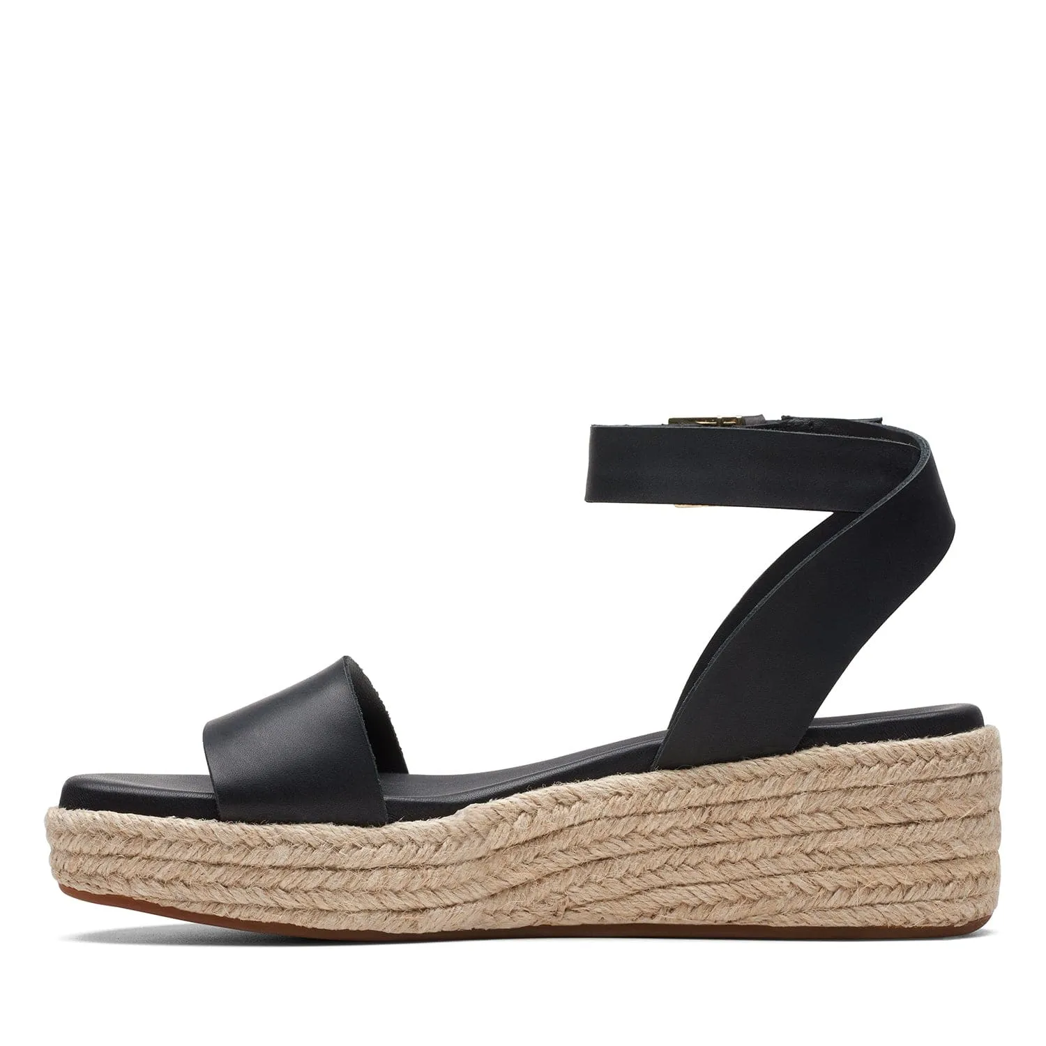 Clarks Kimmei Ivy - Sandals - Black Leather - 261709804 - D Width (Standard Fit)