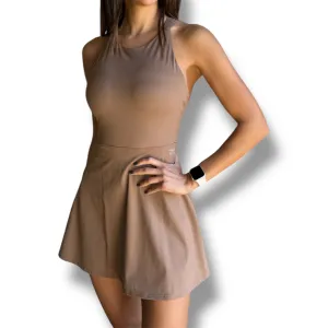 Classic Tennis Dress - Mocha Mousse
