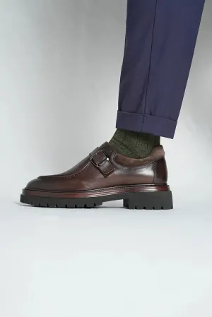 Coffee Brown Single Monk