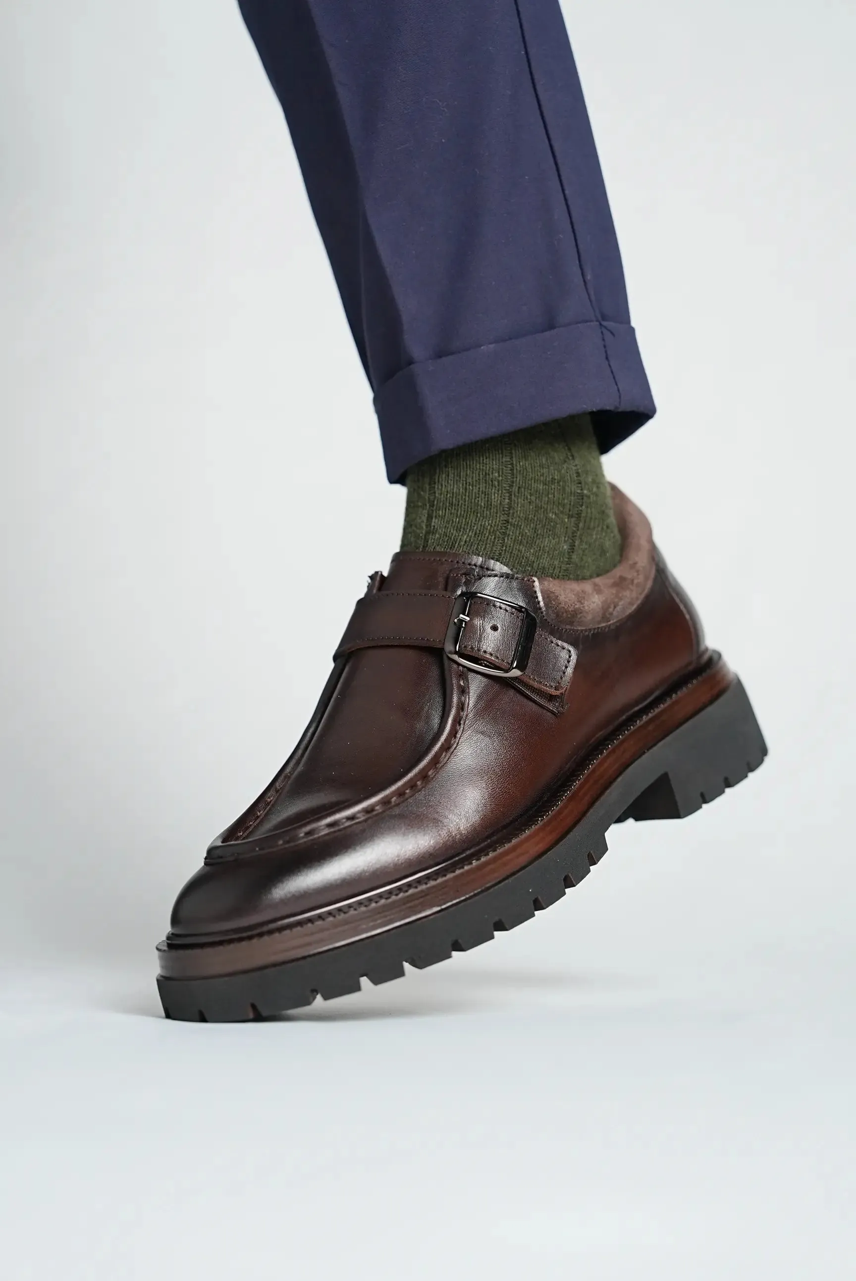 Coffee Brown Single Monk