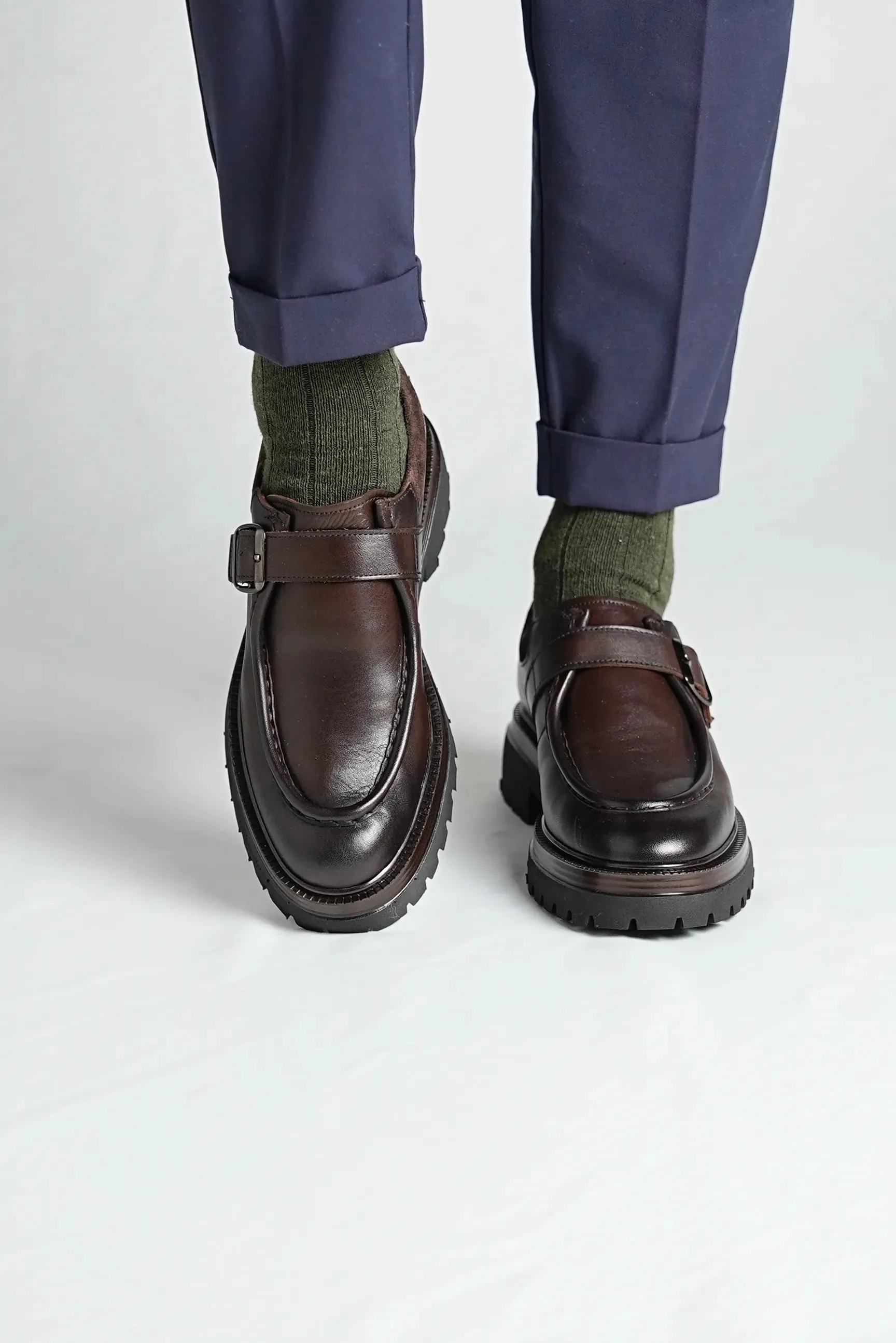 Coffee Brown Single Monk