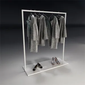 CR016 Metal Hanging Clothes Display Rack Organization