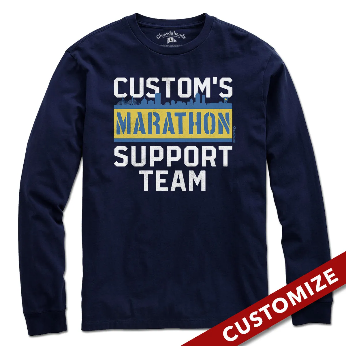 Custom Name's Marathon Support Team T-Shirt