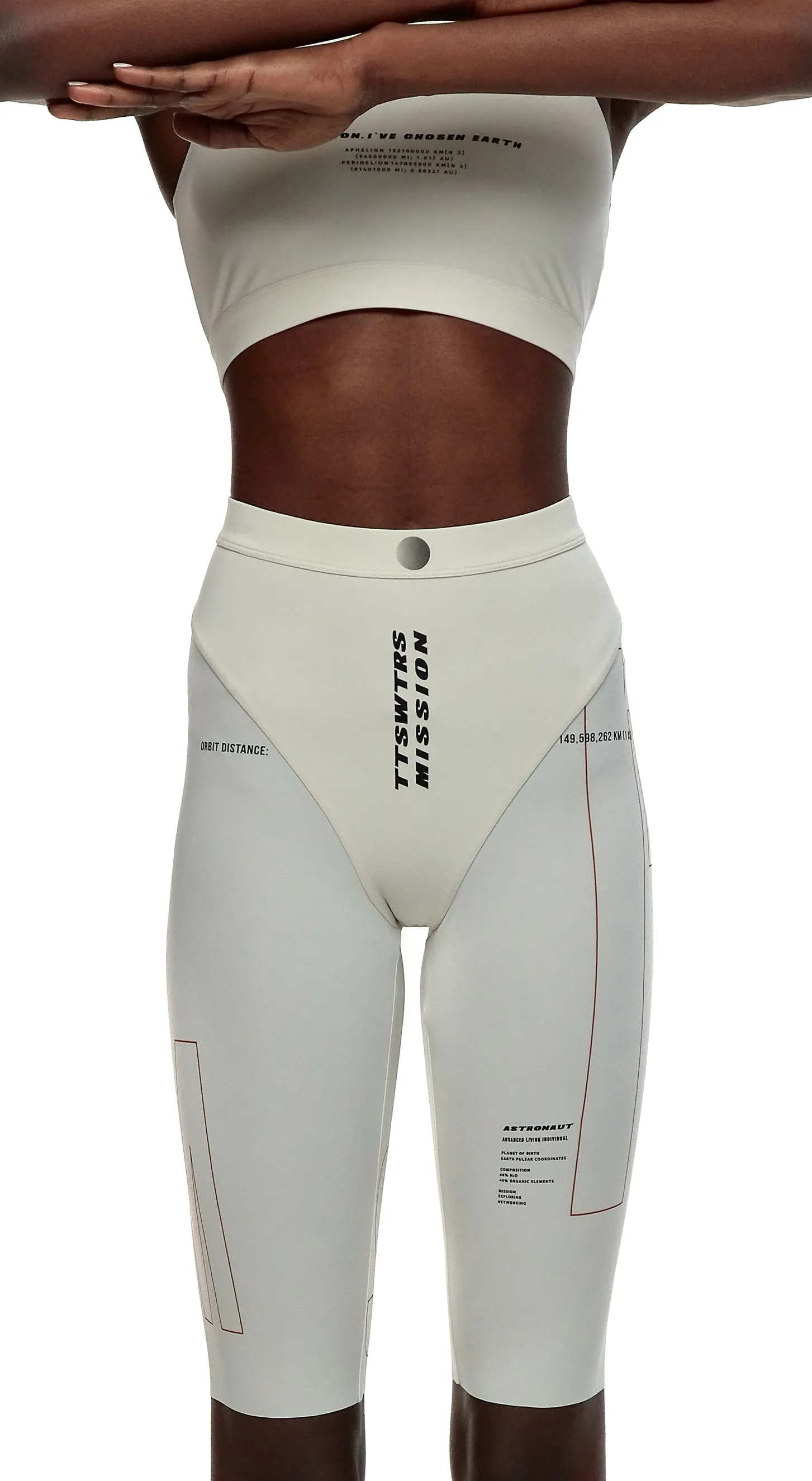 Ecru cycling shorts