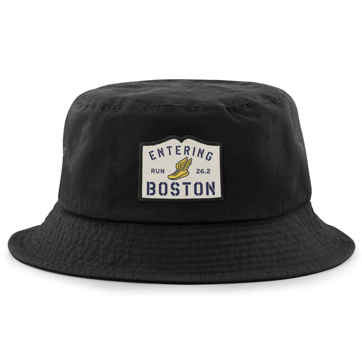 Entering Boston Run 26.2 Patch Bucket Hat
