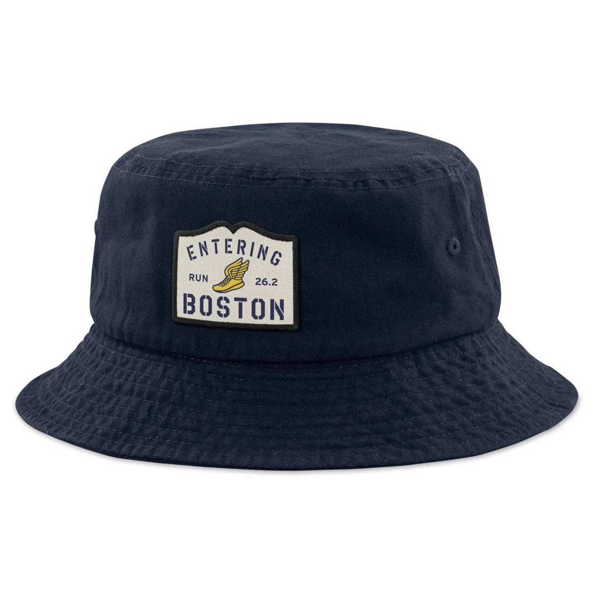 Entering Boston Run 26.2 Patch Bucket Hat