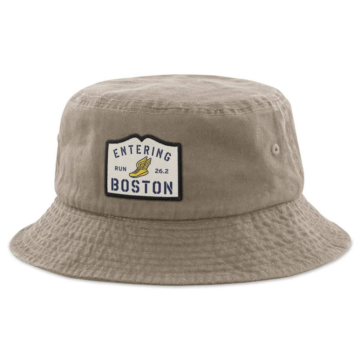 Entering Boston Run 26.2 Patch Bucket Hat