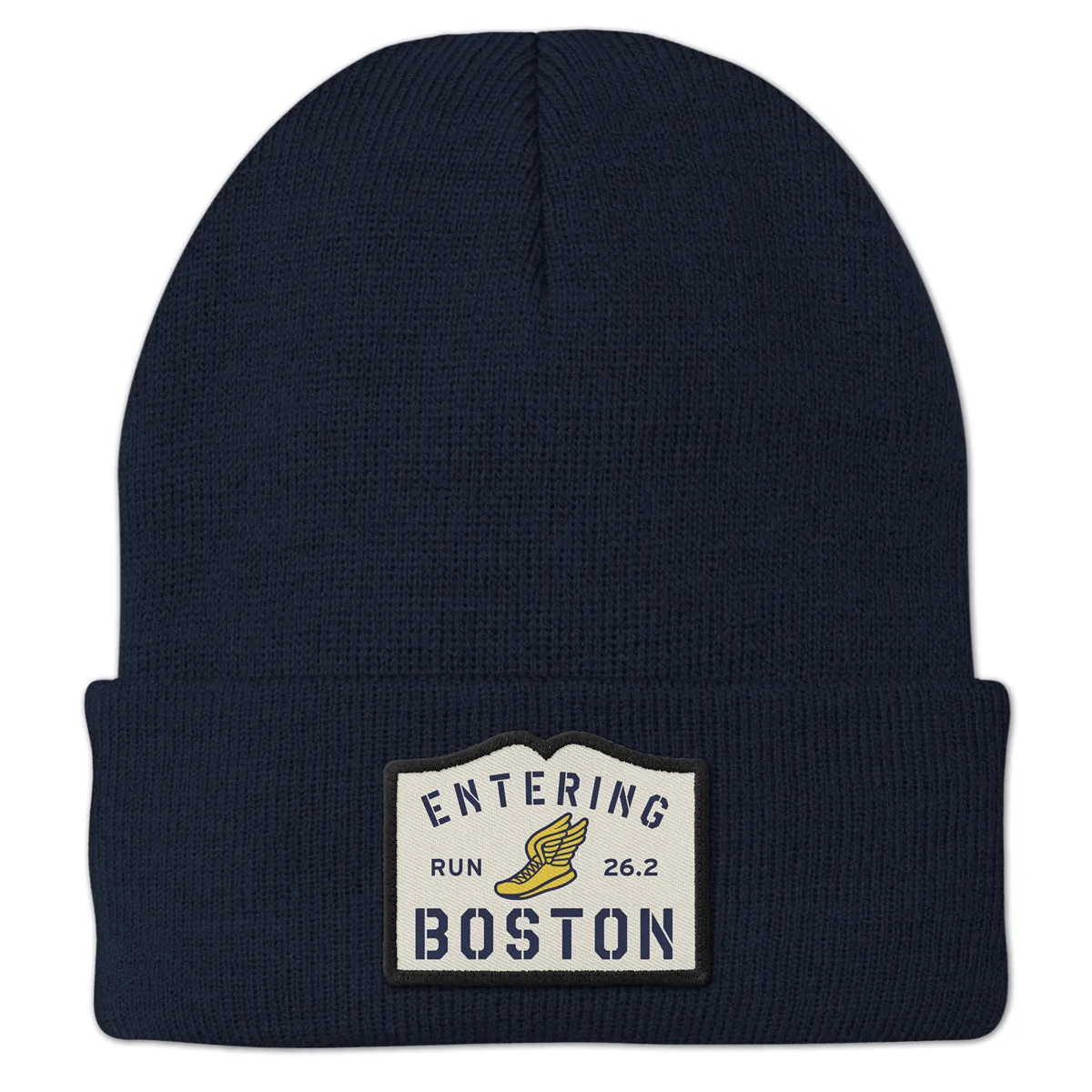 Entering Boston Run 26.2 Patch Cuff Knit