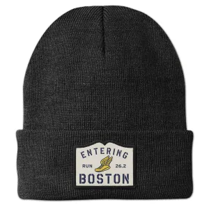 Entering Boston Run 26.2 Patch Cuff Knit