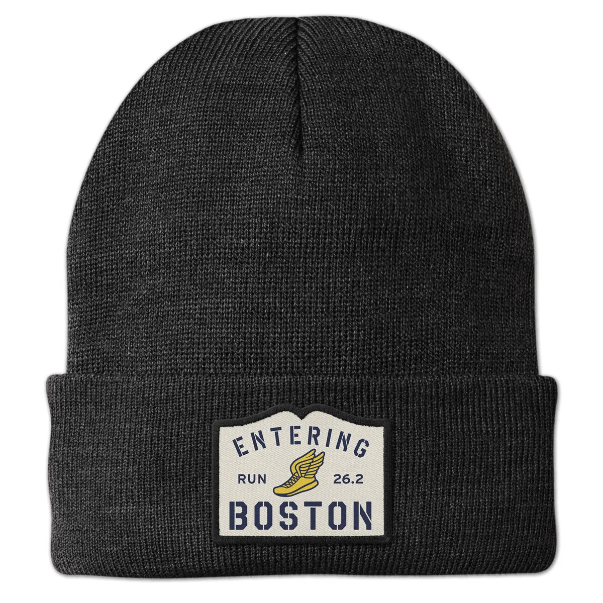 Entering Boston Run 26.2 Patch Cuff Knit